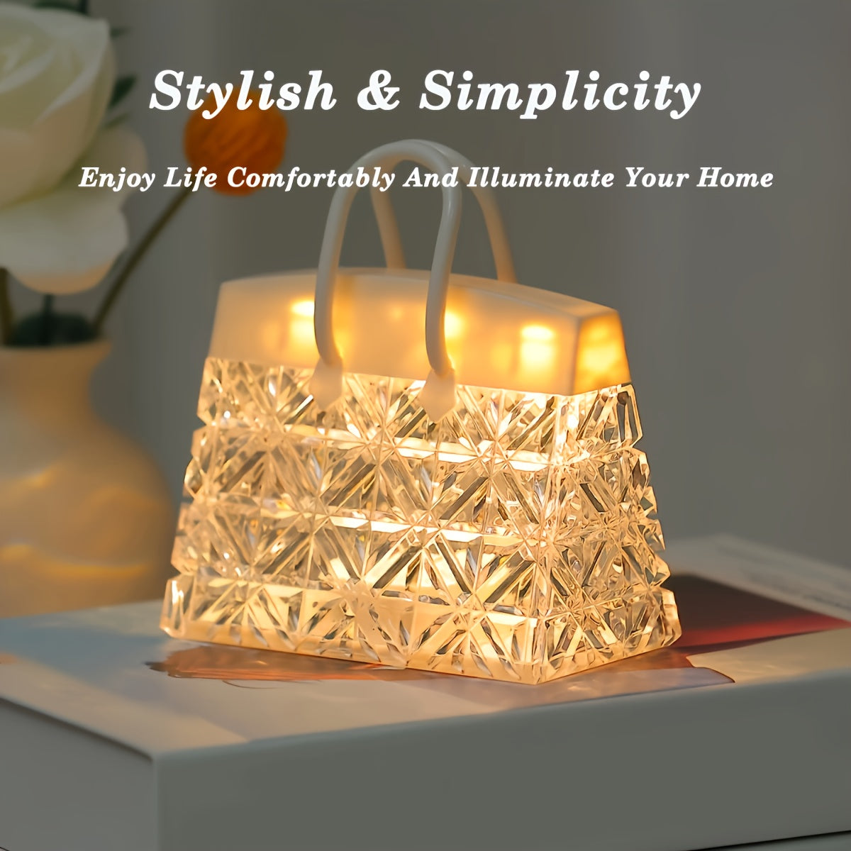 GlowSquare – Luxury LED Table Lamp with Sleek Finish