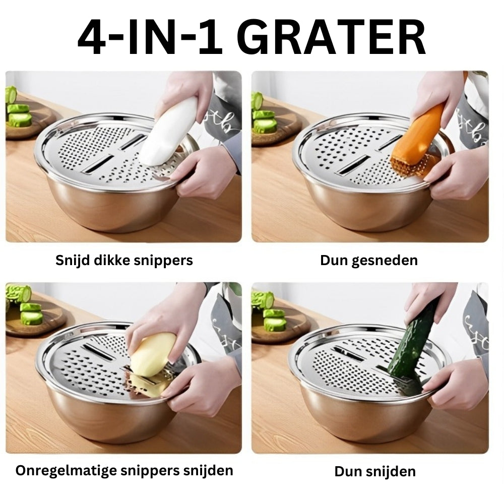 Master Chop - Stylish 3-in-1 Stainless Steel Cutting Drawer