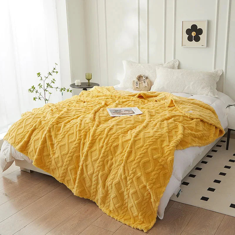 CozyLuxe - Luxury Lambswool Blanket for Bedroom