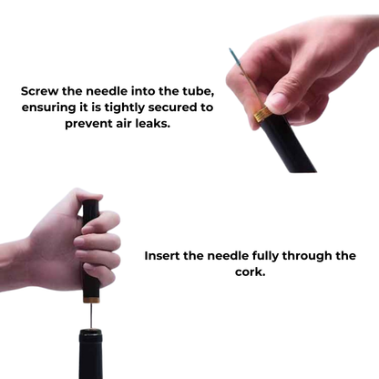 CorkMaster – Luxury Air Pressure Wine Opener for Easy Use