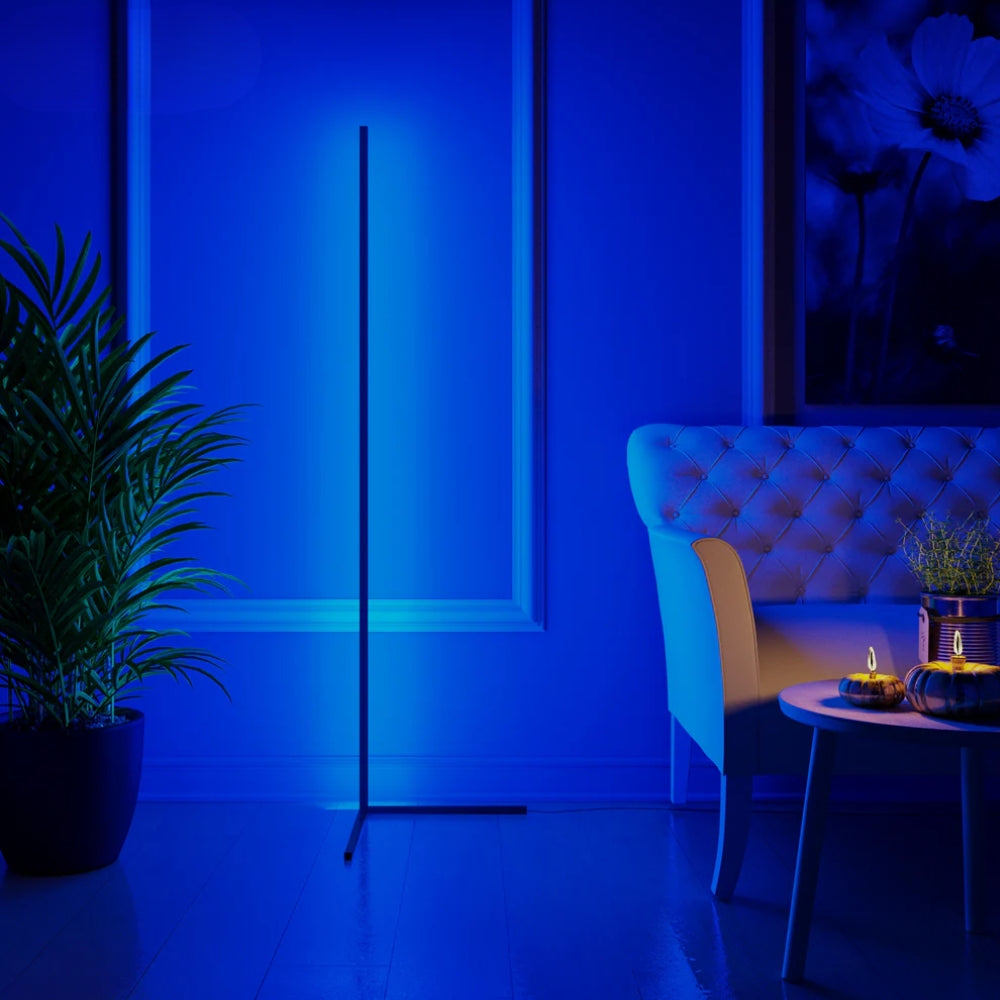 Minimalist LED Floor Lamp – Modern RGB Lamp with Remote Control