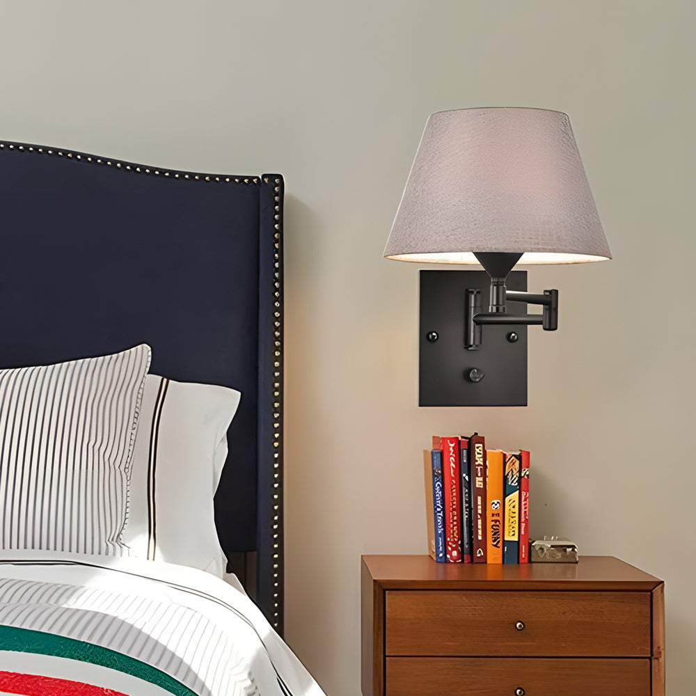 SwingLight – Adjustable Wall Lamp with Linen Shade