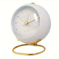 EleganceTime - Luxury Quartz Alarm Clock in Metal Design