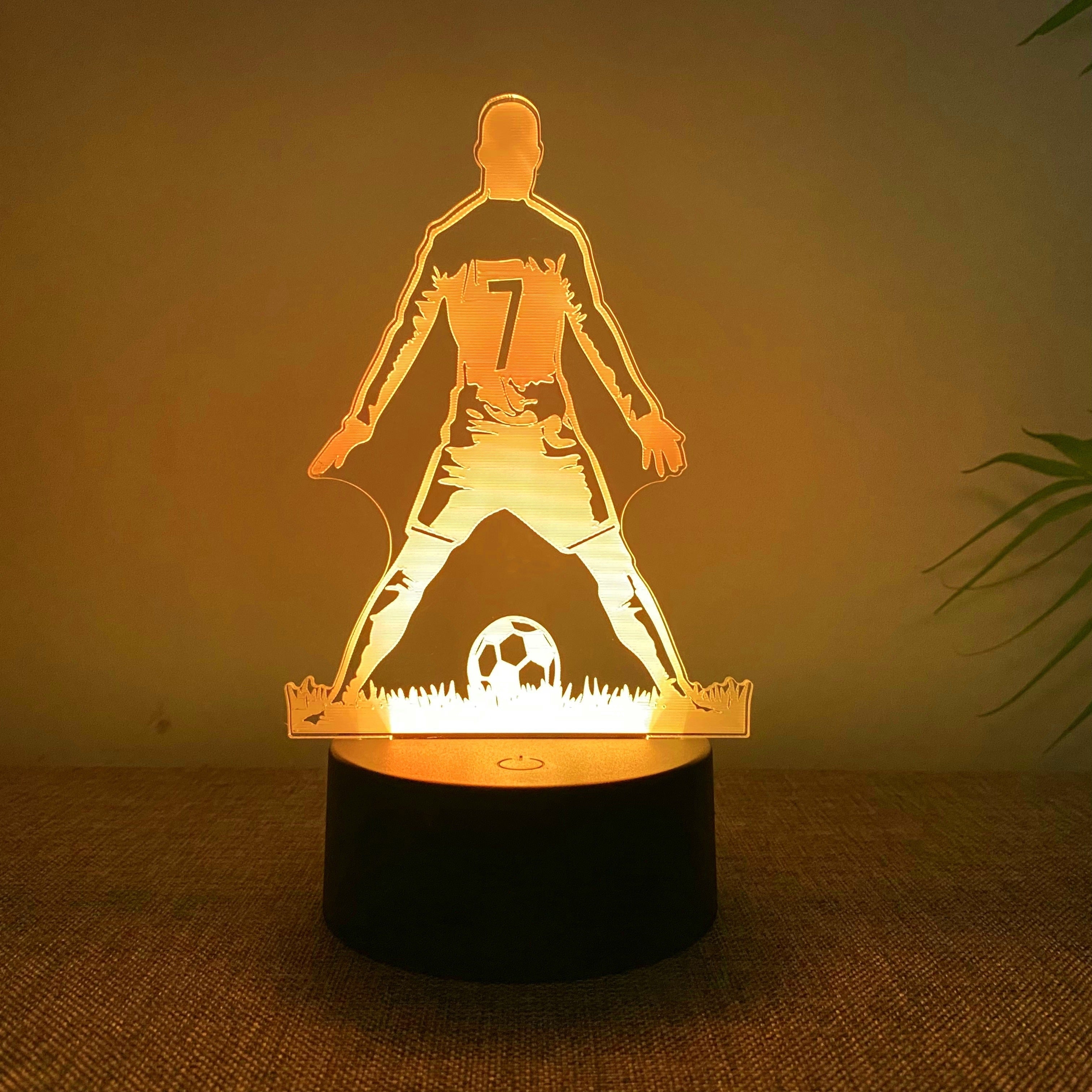 SportGlow – 3D Footballer LED Mood Light with Color Gradient