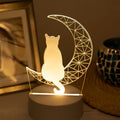 MoonGlow Lamp - 3D Cat Table Lighting USB