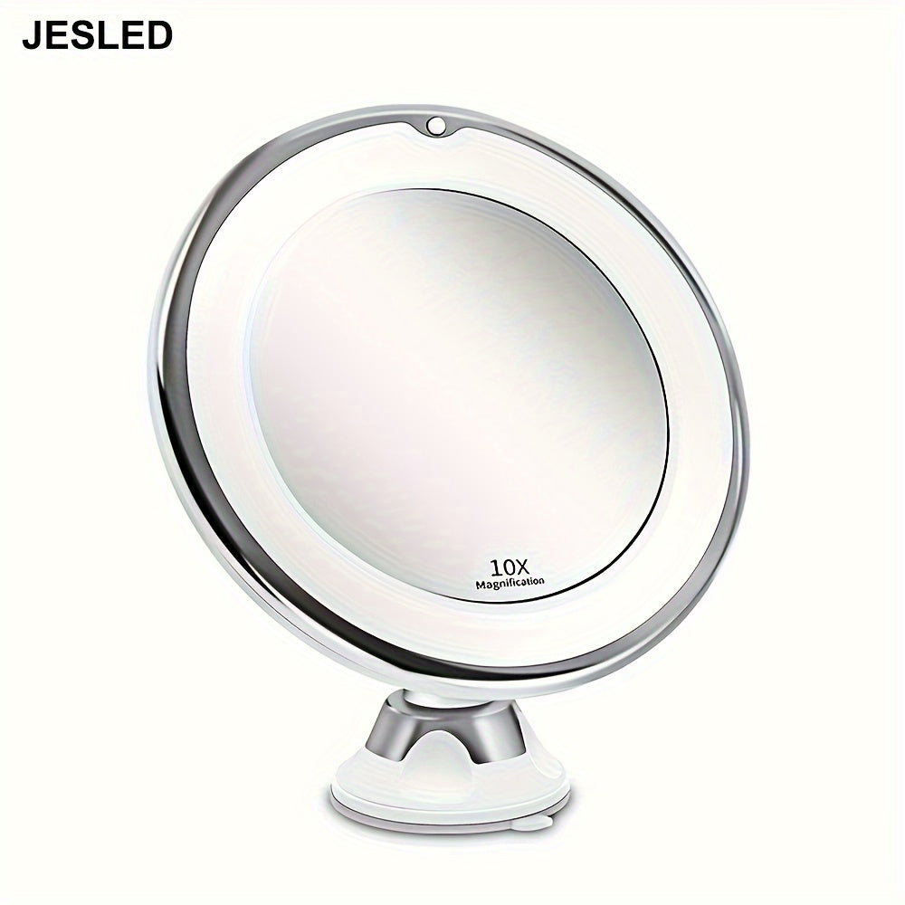 JESLED 10X – Swivel Makeup Mirror with Lighting
