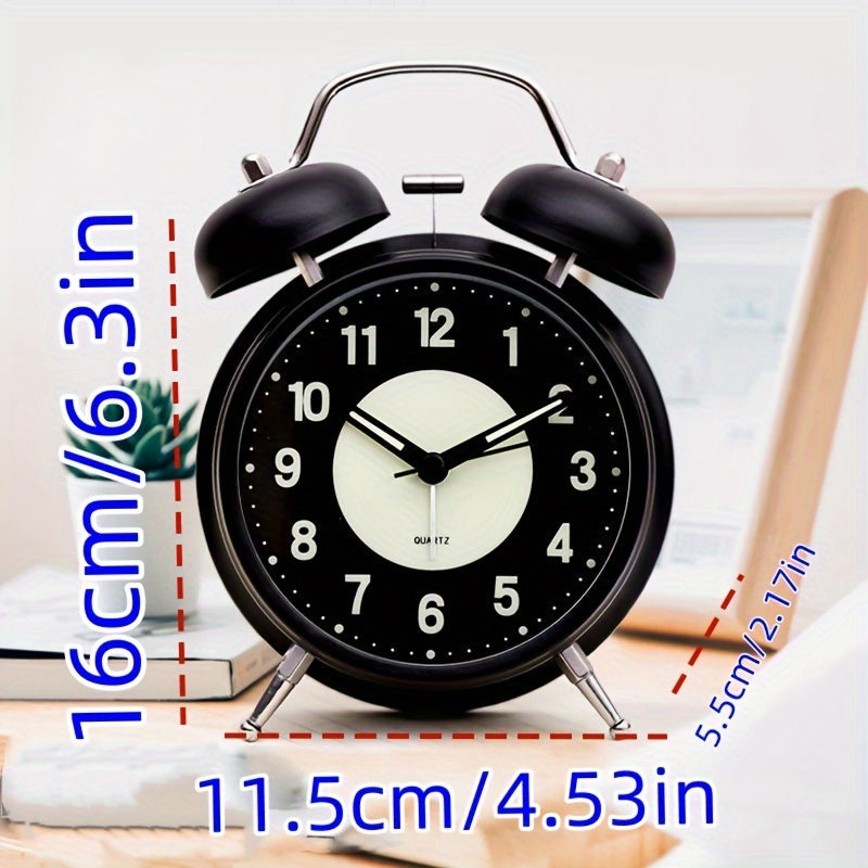 GlowClock – Modern Silent Light-Up Metal Alarm Clock