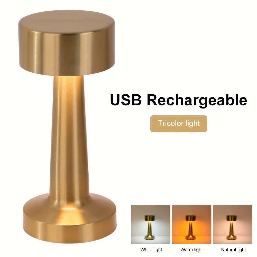 LuxeGlow – Cordless Touch Table Lamp with 3 Colors