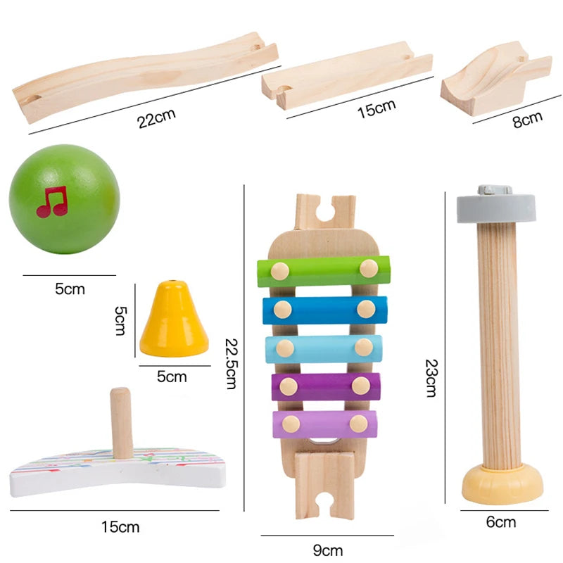 MusicBlocks Toy - Wooden Sensory Blocks for Growth