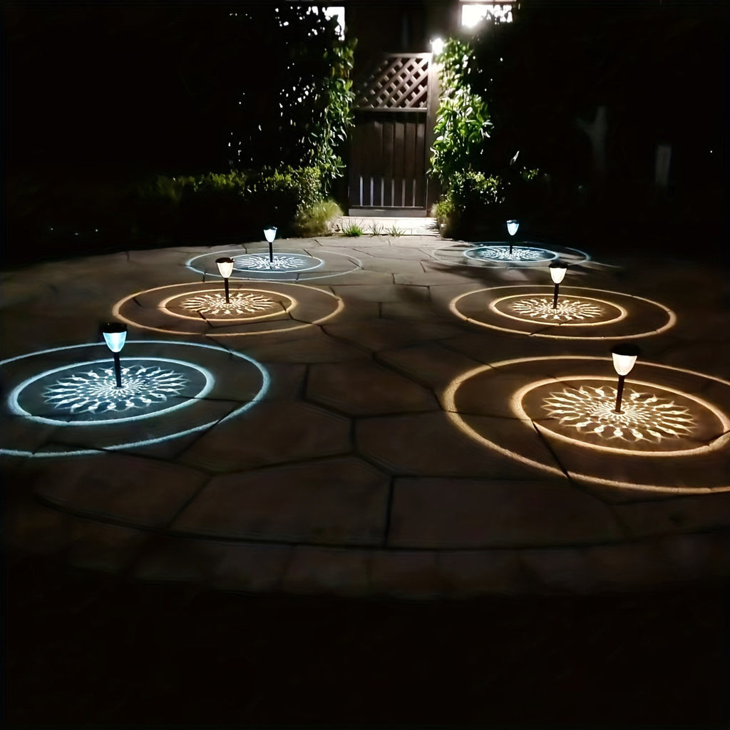 SolarGlow Lights – Set of 4 Colorful Outdoor Garden Lights