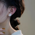 Elegant Baroque Pearl Earrings - Noa