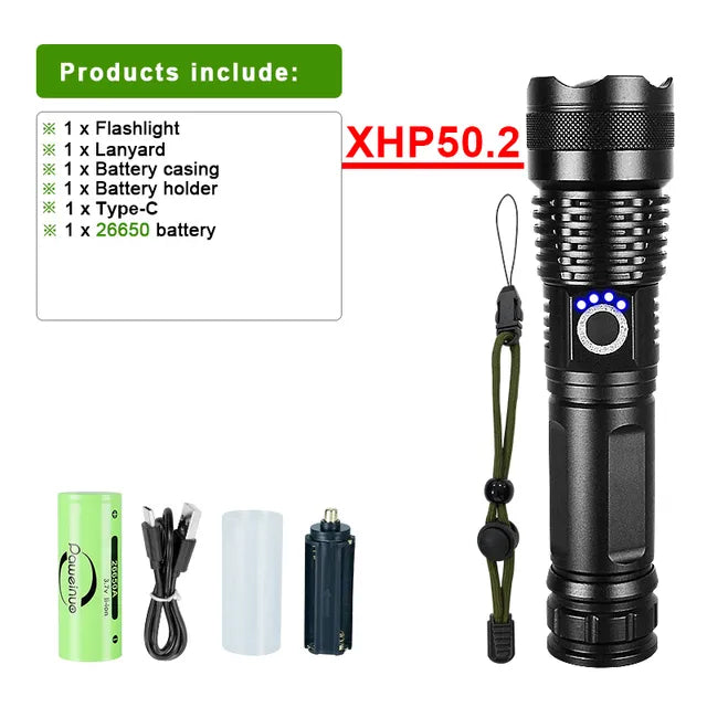 LumiBeam Flashlight - Powerful Rechargeable LED Flashlight