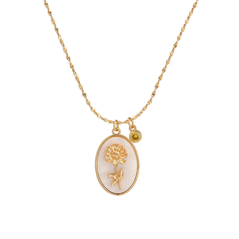 Aurora Birthstone and Birth Flower Necklace – A Personal Piece of Jewelry for My Loved Ones
