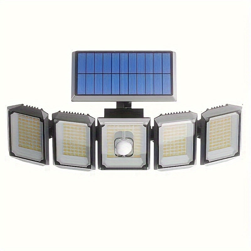 SolarGuard Pro – 5-Arm Solar LED Outdoor Light with Sensor