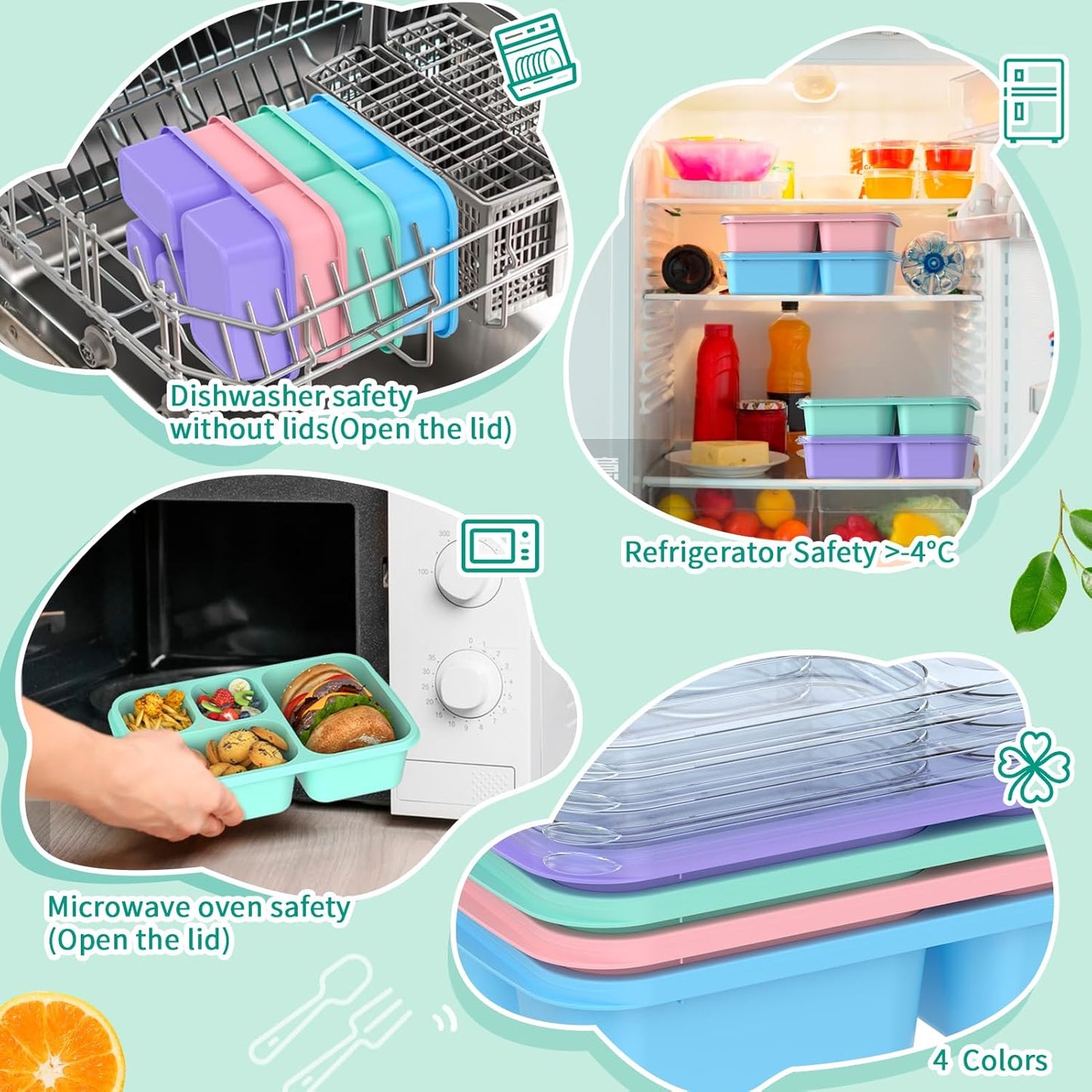 BentoBox - Stylish Meal Containers Set 4-piece