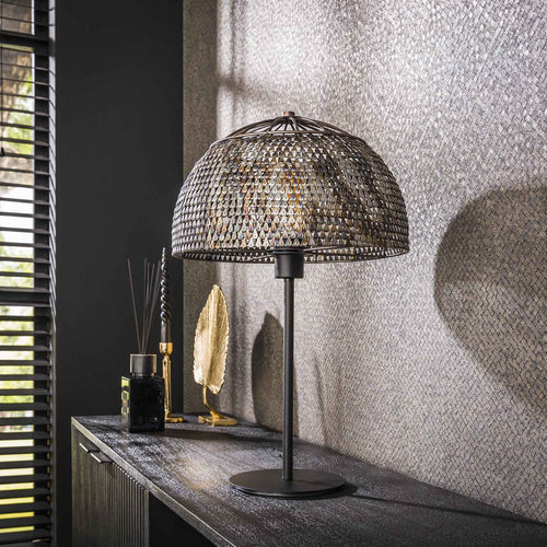AlfieLamp – Timeless Industrial Table Lamp in Dark Brown