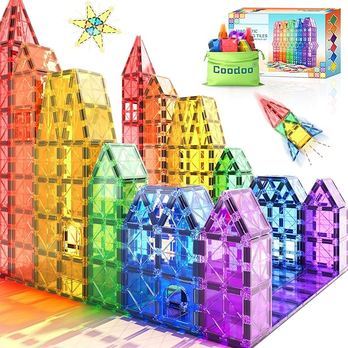 Montessori Magnetic Tiles - Discover Endless Building Fun