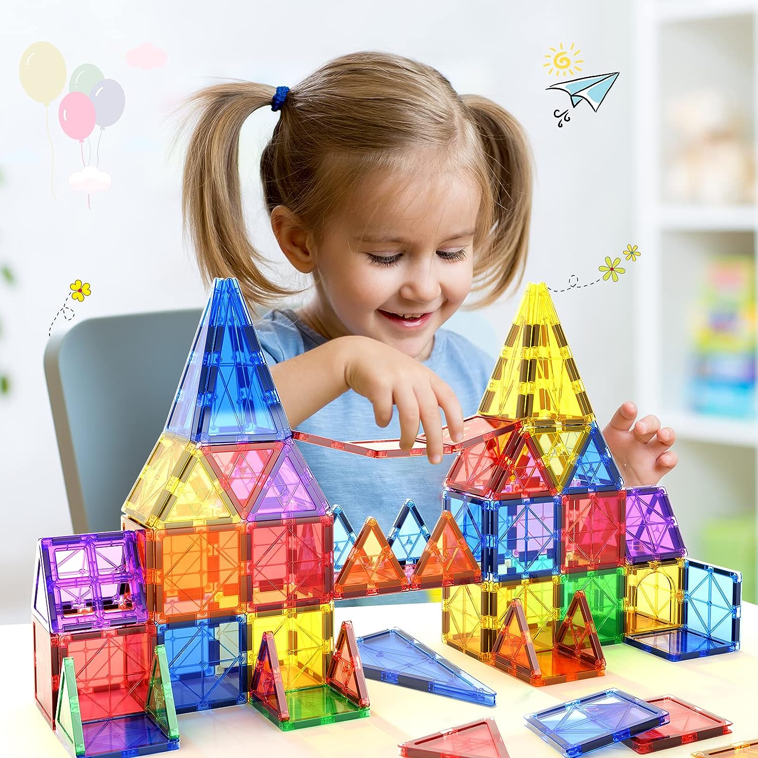 Montessori Magnetic Tiles - Discover Endless Building Fun
