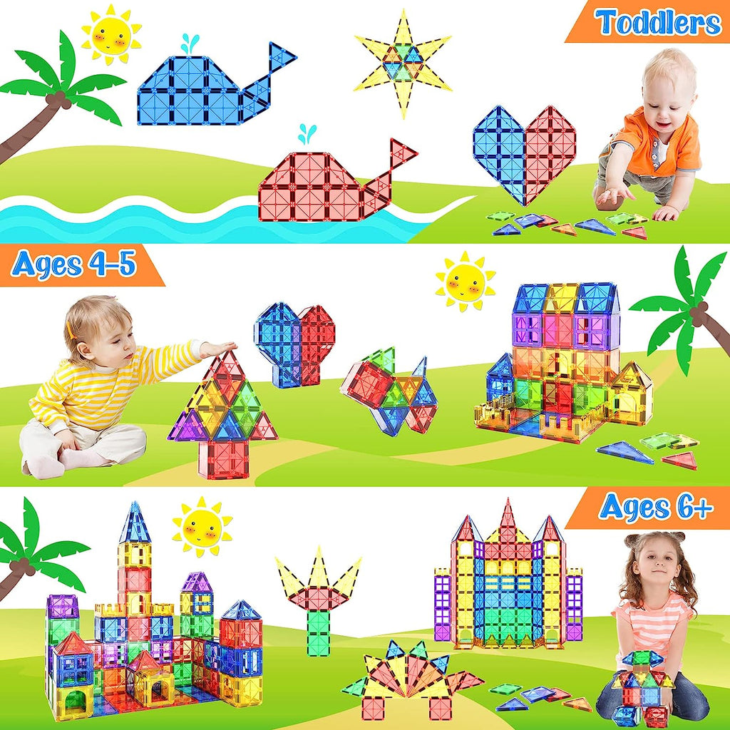 Montessori Magnetic Tiles - Discover Endless Building Fun