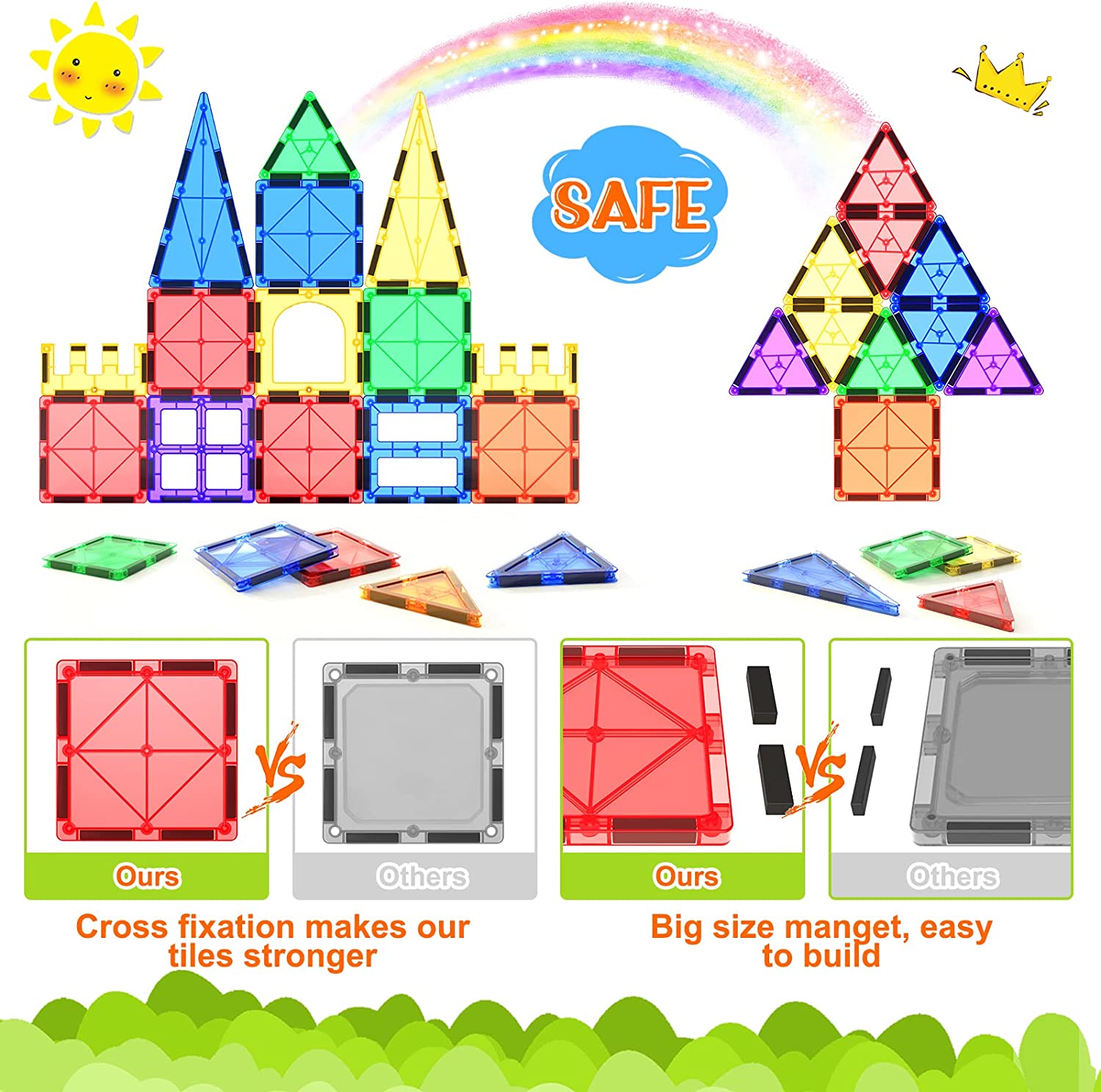 Montessori Magnetic Tiles - Discover Endless Building Fun