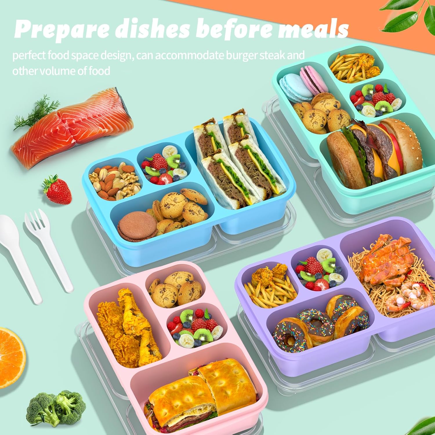 BentoBox - Stylish Meal Containers 4-piece Set