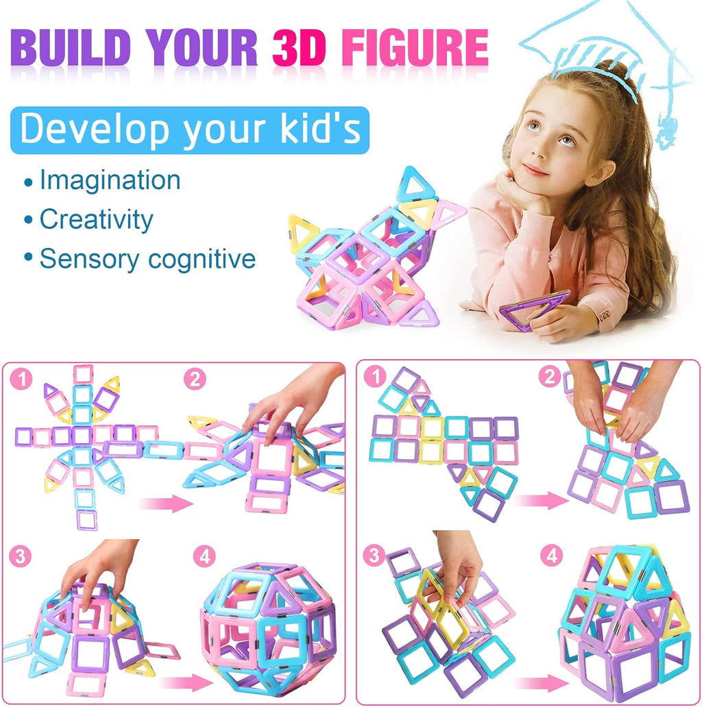 Magnetic Tiles Toy Set - Create Endless Building Adventures