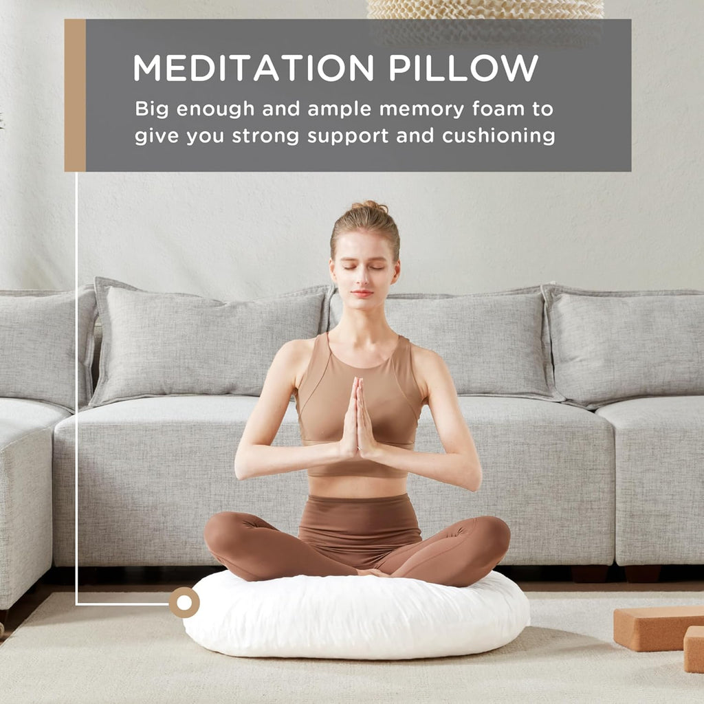 ZenCircle – Large Round Memory Foam Cushion