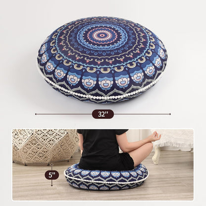 MemoryZen - Large Meditation Cushion with Memory Foam (81 cm)