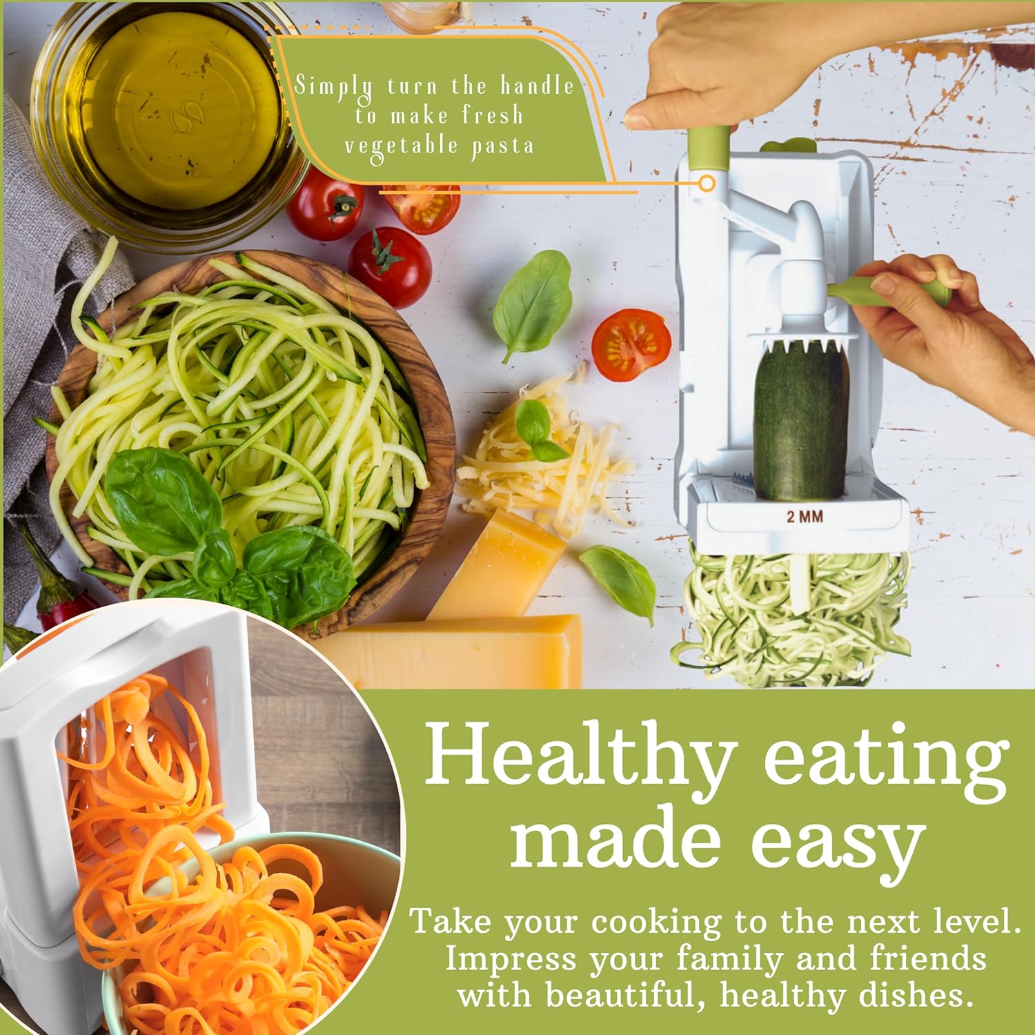 SpiralSlice – 5-Piece Robust Vegetable Slicer
