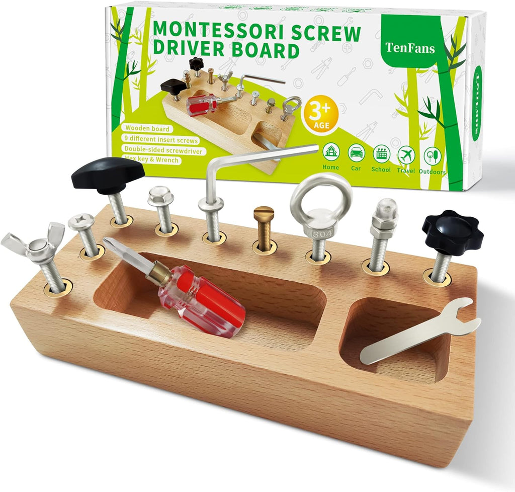 Busy Board Toy - Educational Montessori Play Board for Creative Children