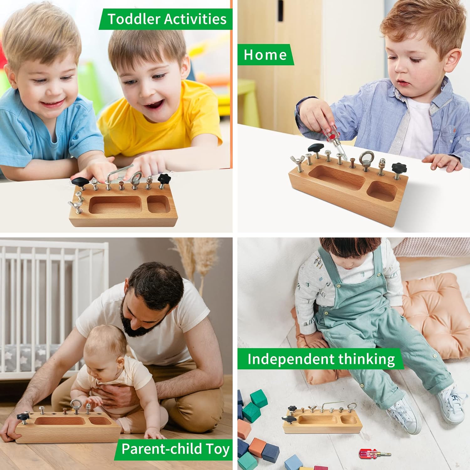 Busy Board Toy - Educational Montessori Play Board for Creative Children