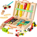 Houten Gereedschapsset - Ontdek Creatief Speelplezier voor Kinderen