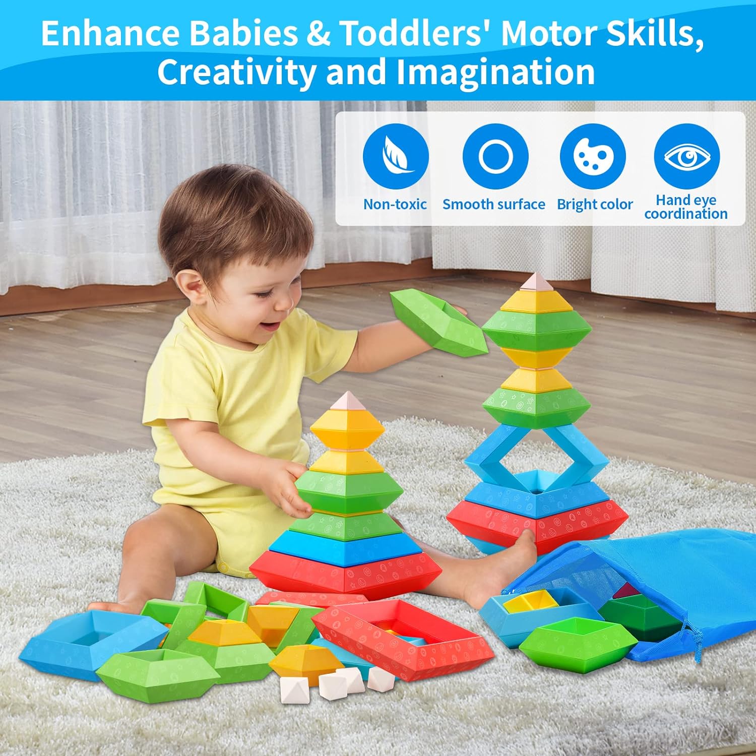 Multifunctional Montessori Blocks - Encourage Creativity for Children