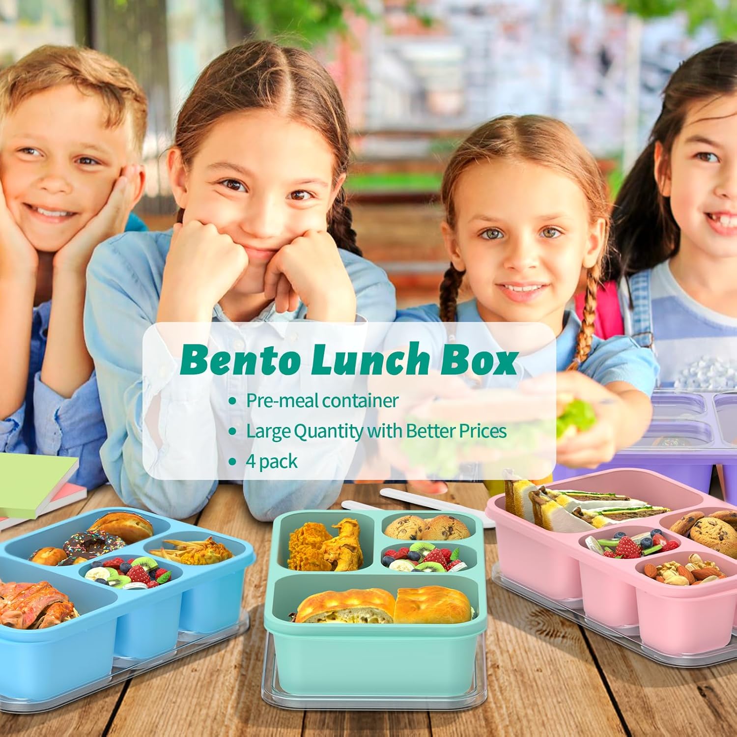 BentoBox - Stylish Meal Containers 4-piece Set