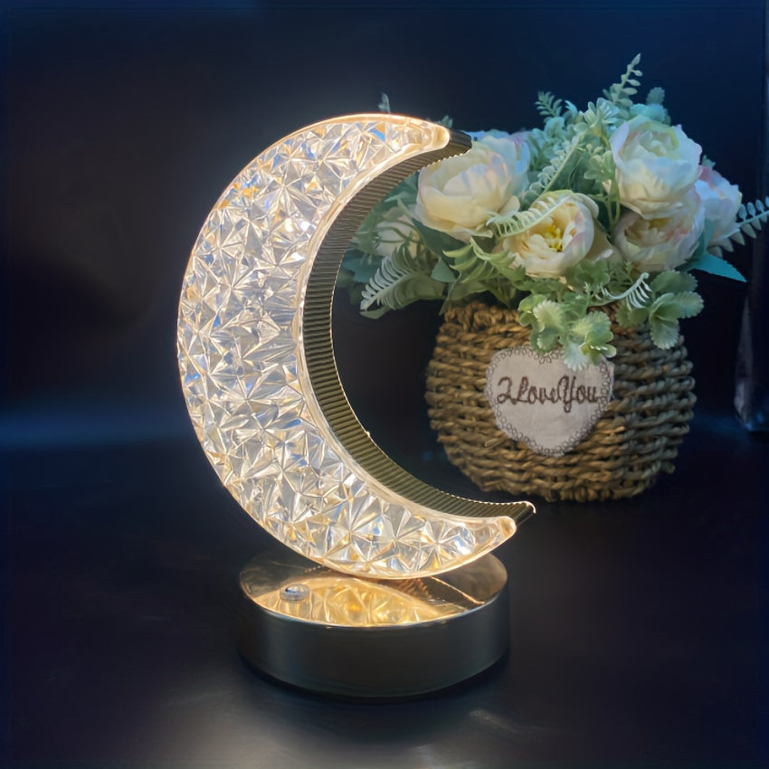 CrystalGlow Lamp - Dimmable Touch Table Lamp