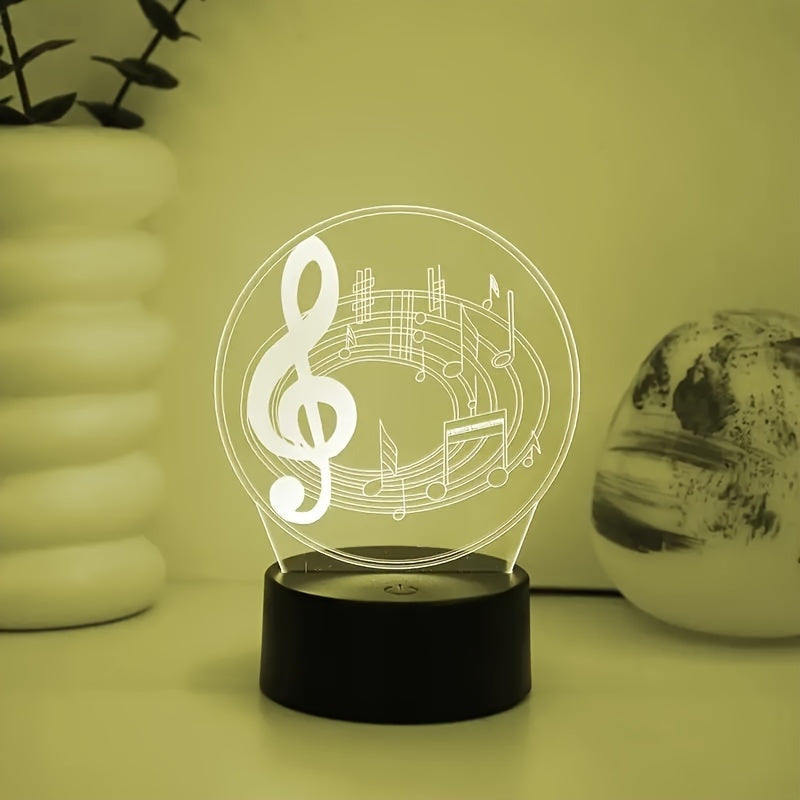 MelodyGlow Lamp - USB Table Lamp with Music Notes