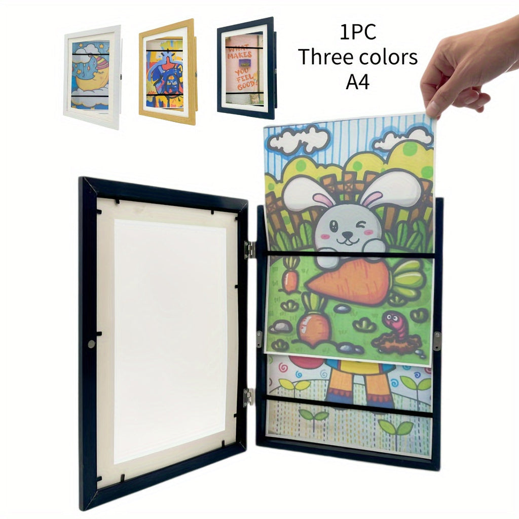 KidArtFrame – Cartoon Kids Picture Frame with Wooden Frame