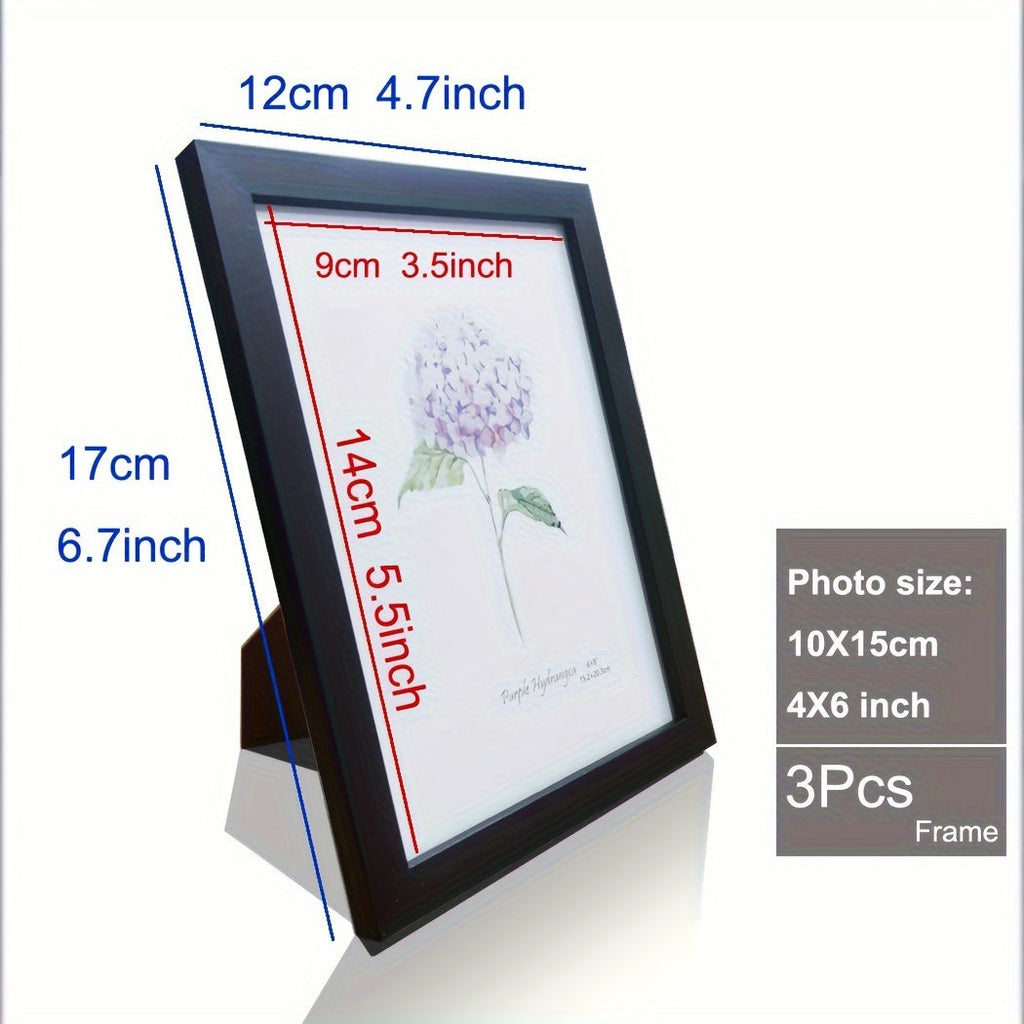 Timeless Memories - Set of 3 Wooden Photo Frames