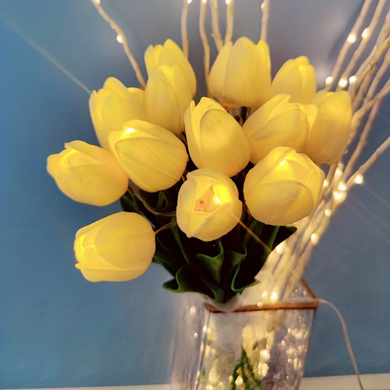 LumiBloom – 10x Tulip LED Table Lamp Bouquet