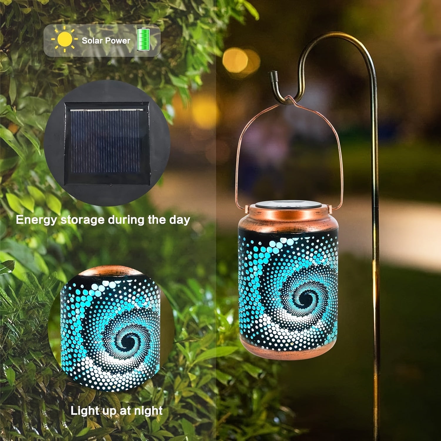 SolarLantern - Modern LED Solar Lantern for Outdoors