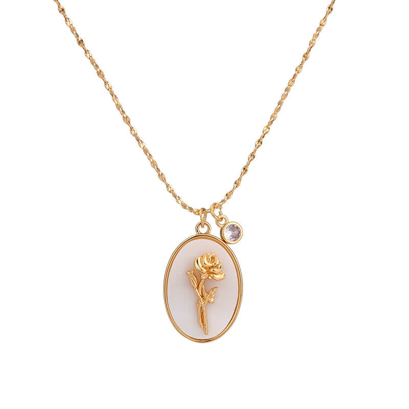 Aurora Birthstone and Birth Flower Necklace – A Personal Piece of Jewelry for My Loved Ones