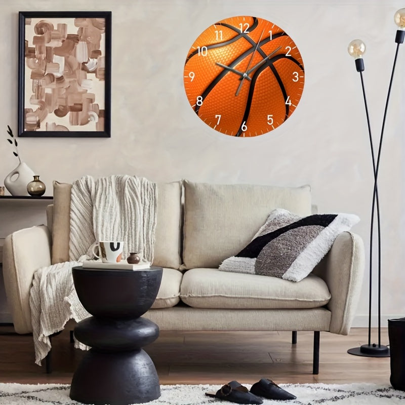 HoopsTime Clock - Designer Basketball Wall Clock