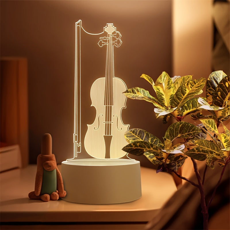 MelodyGlow Lamp - 3D Cello LED Table Lamp