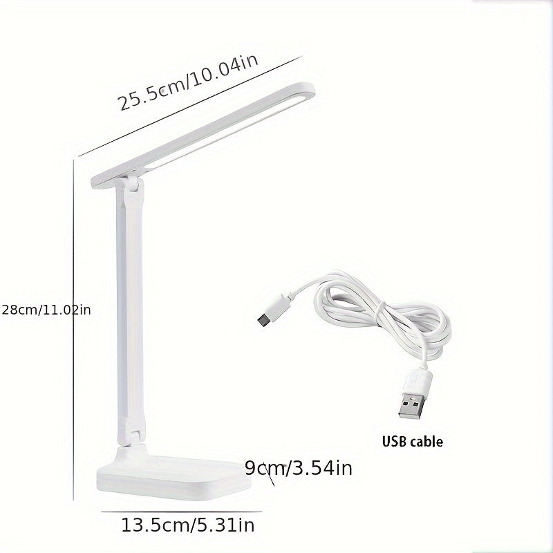 LumiDesk - Adjustable LED Desk Lamp with Touch Control and USB Port