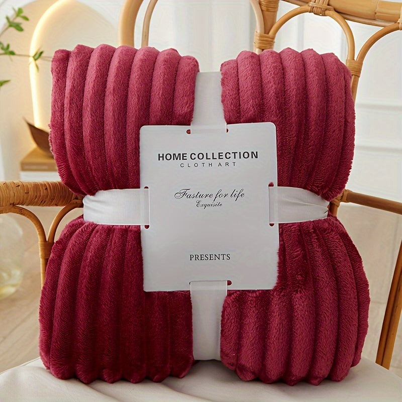 Luxury Flannel Polyester Blanket – Ultimate Comfort & Warmth