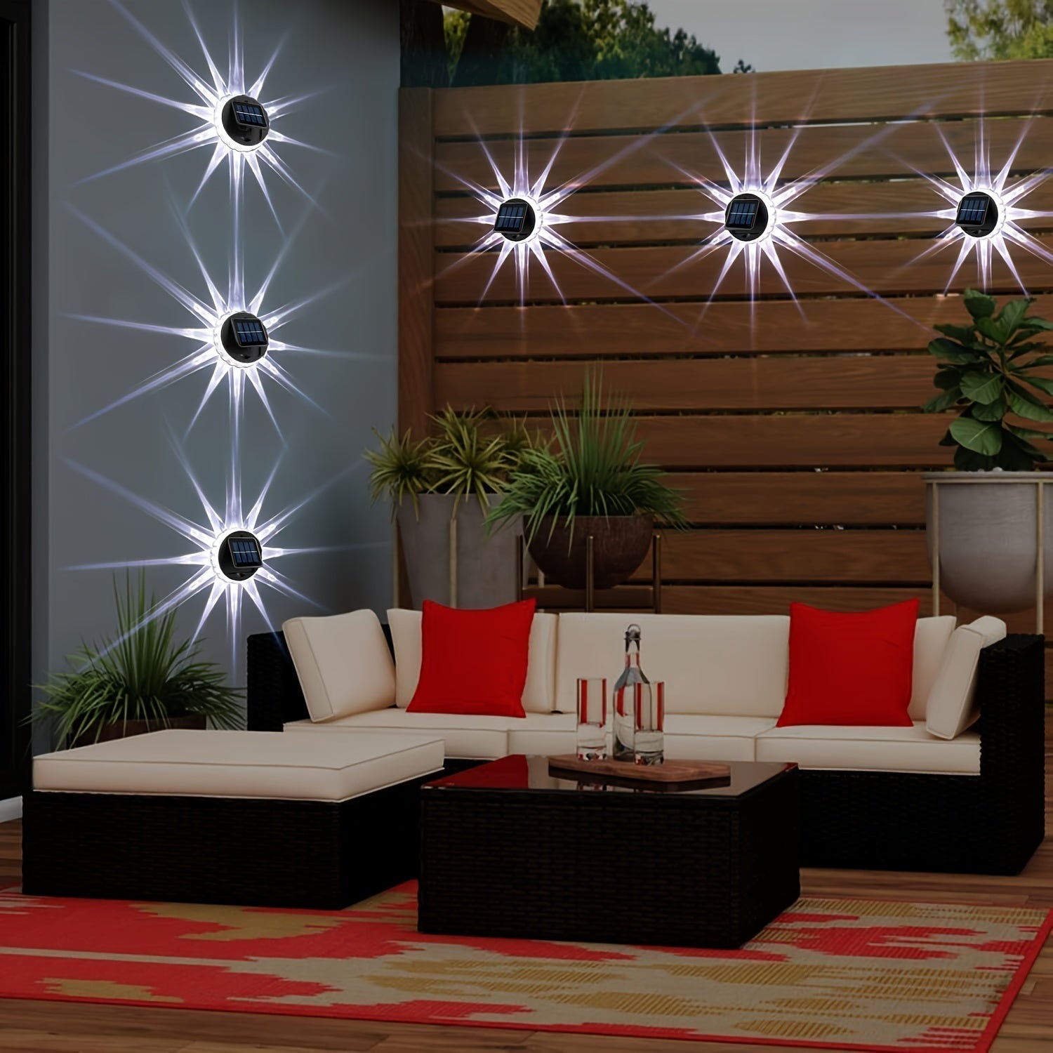 SolarGlow Lights – Set of 4 Solar-Powered LED Outdoor Lights