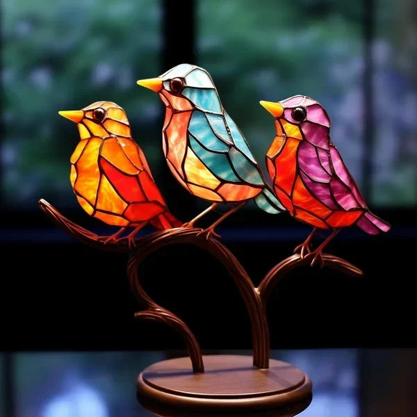 Crystalbird - Stained Glass Birds for Sophisticated Interior Design