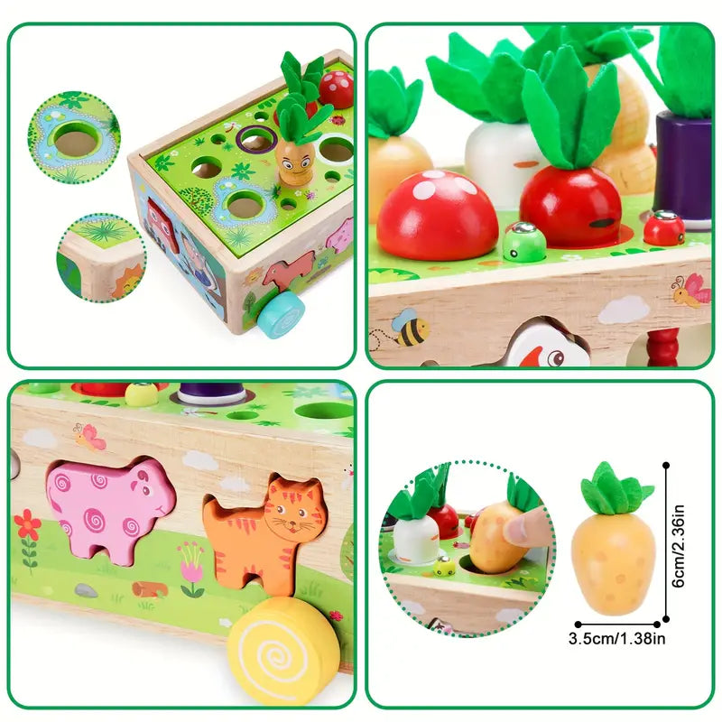Multifunctional Wooden Play Cube - For Educational Adventures