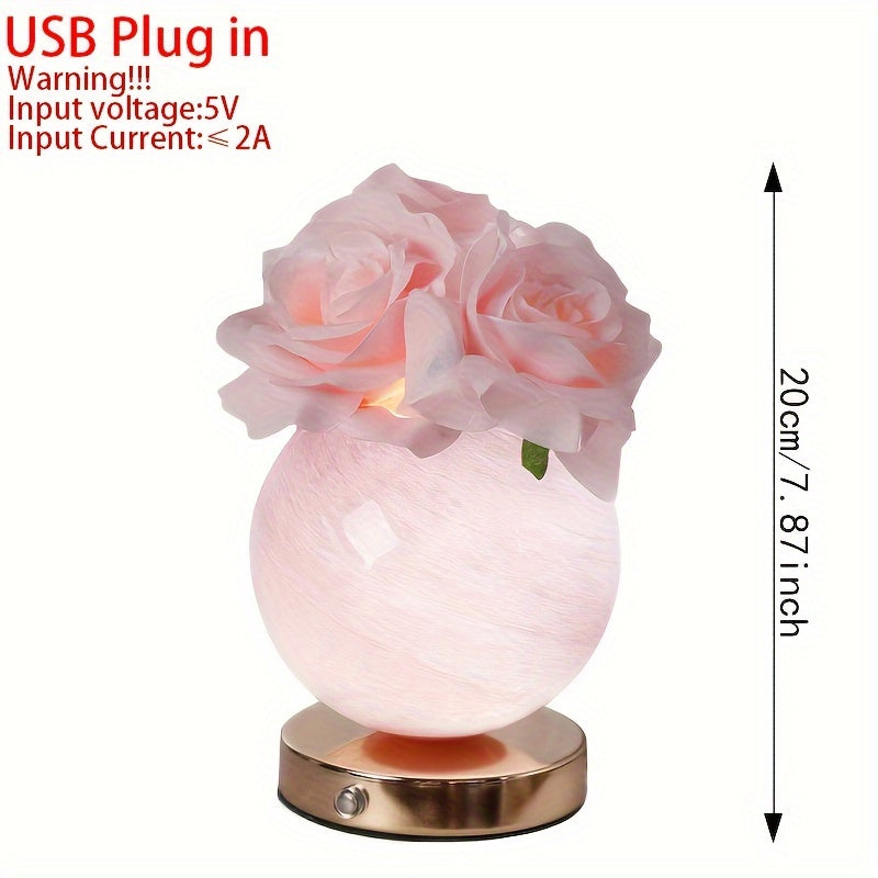 LumiDecor - Stylish LED Table Lamp with USB Charging Function