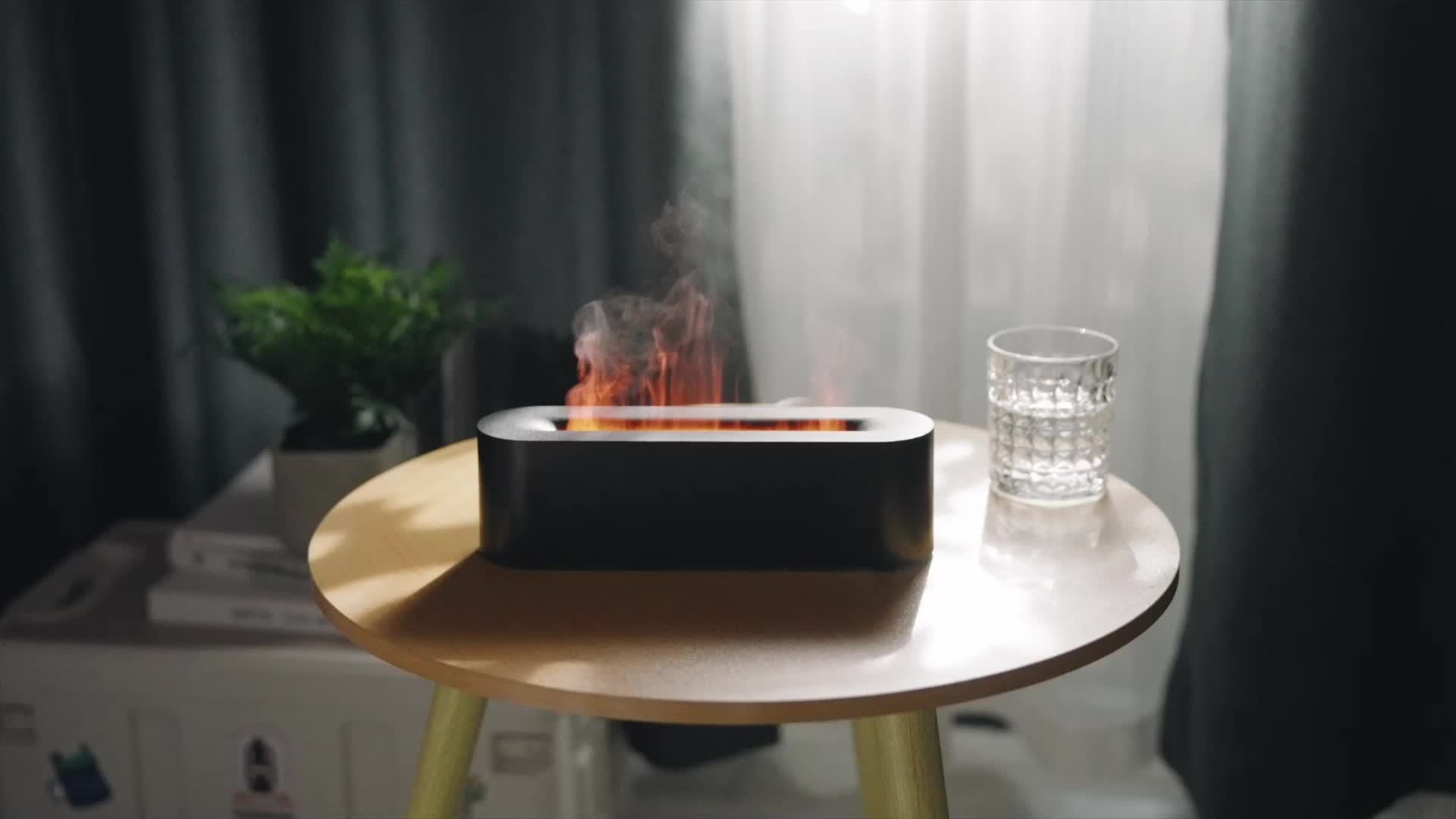 FlameGlow – USB Aroma Lamp with Colorful Flames